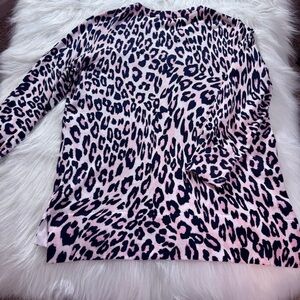 Crown and Ivy Pink and Black light weight cardigan sweater